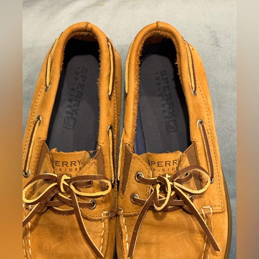 Sperry Boy’s Brown Boat Shoes 1.5 - Picture 7 of 8